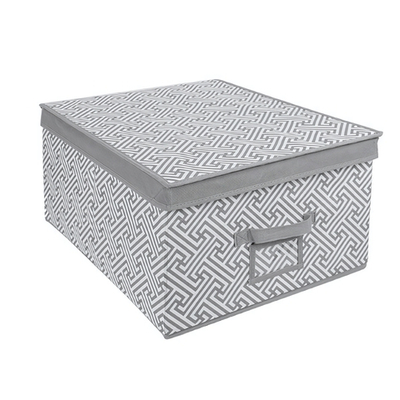 Короб для хранения "Орнамент", Д500 Ш400 В250, серый