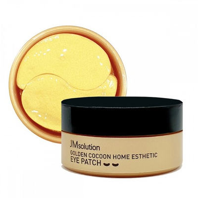 JMSolution Golden Cocoon Home Esthetic Eye Patch Гидрогелевые патчи с протеинами кокона золотого шелкопряда, 90гр (60шт)