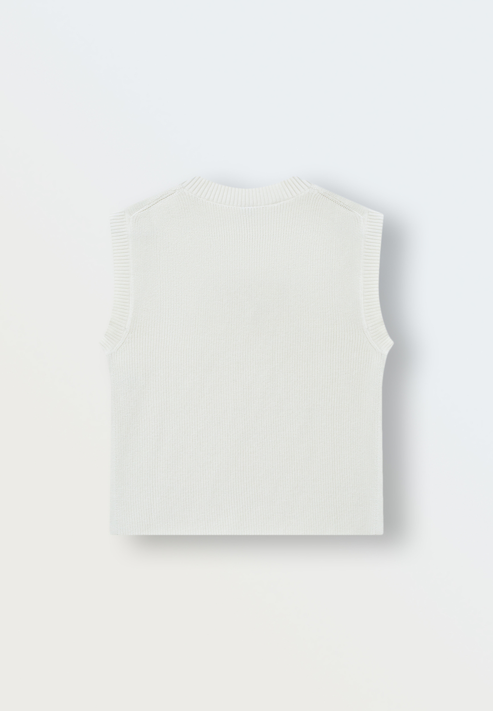 Жилет вязаный Oversize (экрю)