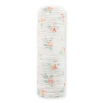 SwaddleDesigns Пеленка муслиновая - Watercolor Peachy Pink Floral
