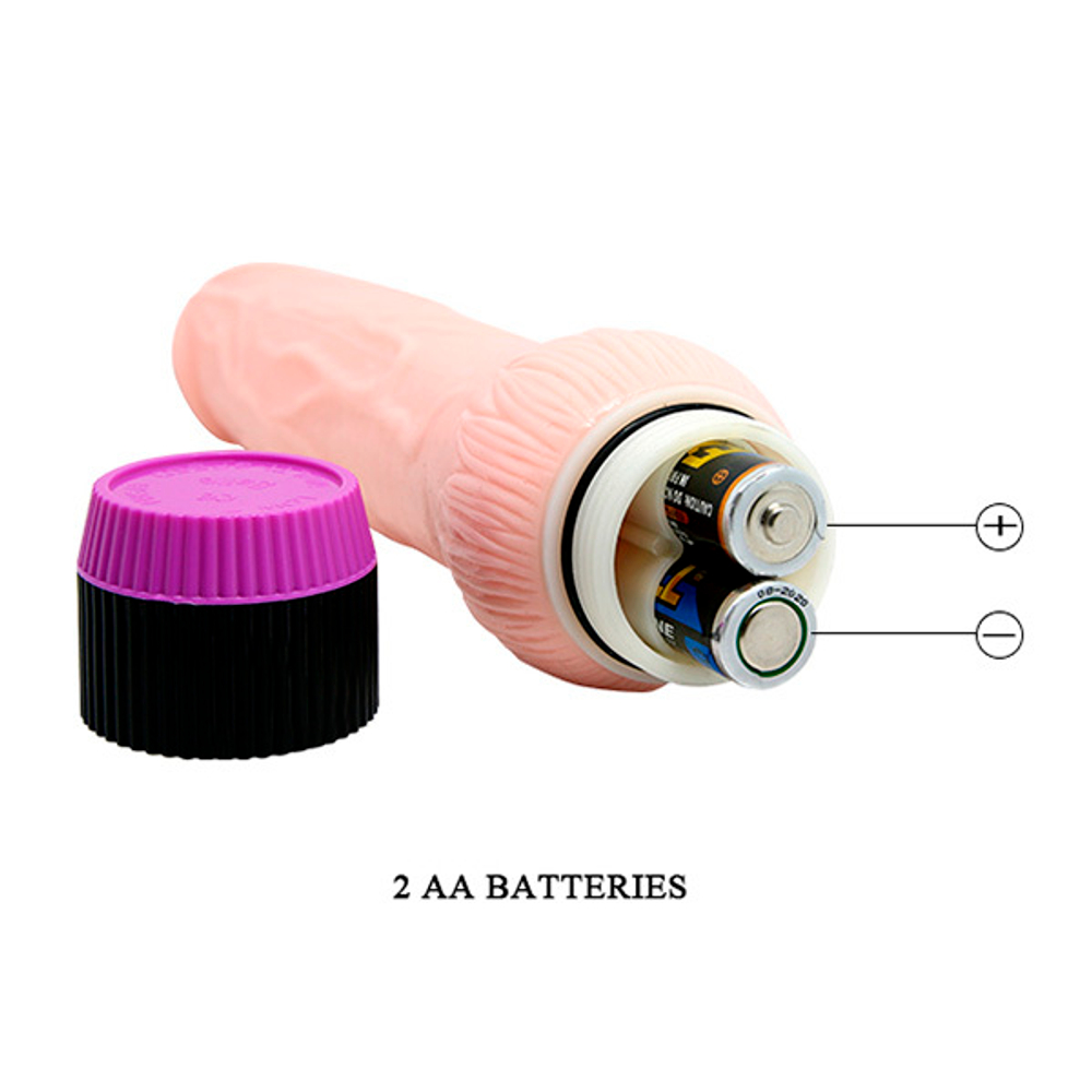 Телесный вибратор-реалистик 22см Baile Adour Club Fresh BW-001082