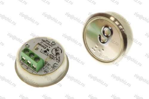 Кнопка (кнопочный модуль) BBP-R331-CMPLT-D-W "9 этаж", круглая, динамическая белая подсветка, Брайль.