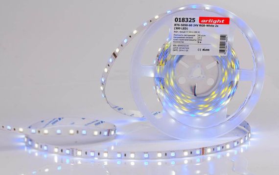 Светодиодная лента Arlight 14,4W/m 60LED/m 5060SMD красный 5M 018325