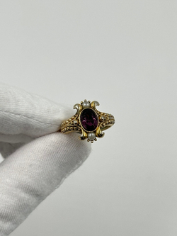 Кольцо с фиолетовым кристаллом Avon