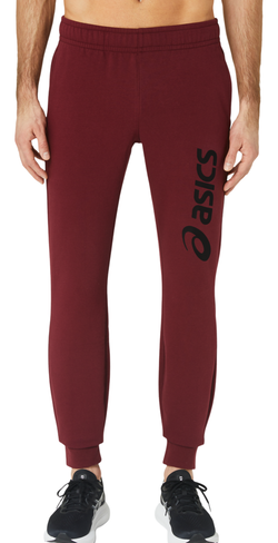 Мужские теннисные штаны Asics Big Logo Sweat Pant - antique red/performance black