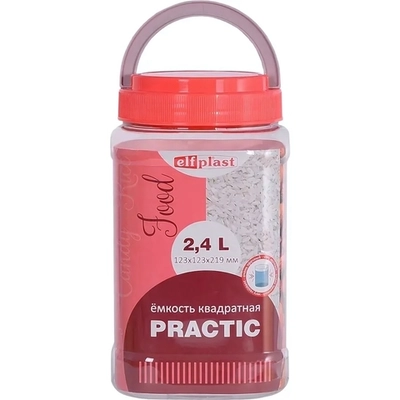 Емкость Practic квадратная 2,4 л