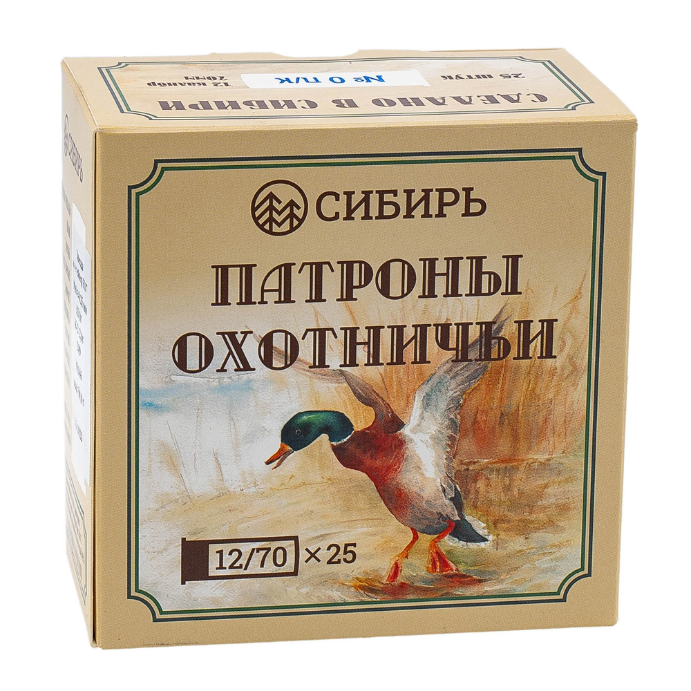 Патрон 12/70 №0 п/к 32гр Premium Сибирь (г.НОВОСИБИРСК)