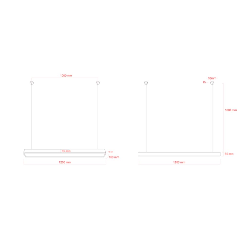 Светильник LED ЭРА Geometria SPO-113-W-40K-036 Block 36Вт 4000К 3000Лм IP40 1200*100*50 белый подвесной драйвер внутри | Декоративные светильники Geometria