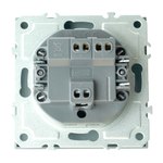 Переключатель 1-клавишный (механизм), STEKKER, 250В, 10A, серия Эмили, RSW10-5105-10, платиново-серый, soft touch 49945