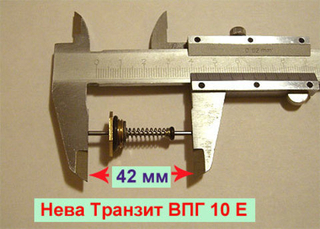 Шток клапана водяного узла Нева Транзит ВПГ-10Е (И) в сборе с уплотнением