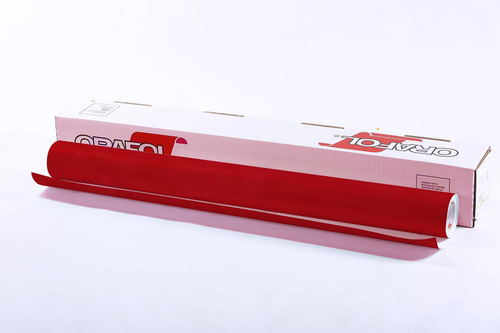 Пленка самоклеящаяся Oracal 8300 F 031 1*50 м красная витражная