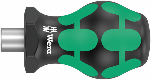 Короткая ручка-битодержатель с магнитом Stubby Wera 05008880001