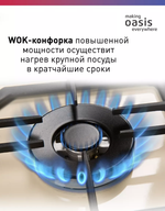 Варочная панель газовая OASIS P-MRT (F)
