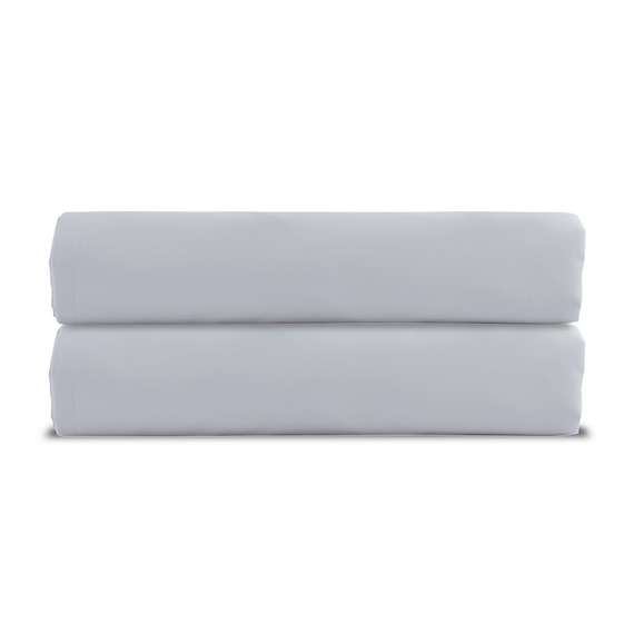 Простыня на резинке из сатина серого цвета из коллекции russian north, 180х200х30 см