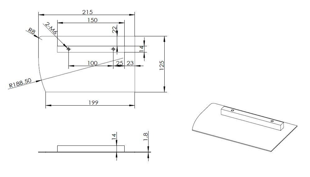 Лопасти для  TSS DMR600 (к-т из 4 лопастей)