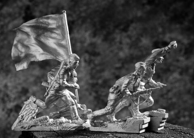 Оловянный солдатик Штурм рейхстага. Знаменная группа № 7