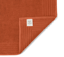 Коврик для ванной 50x90 Blanc des Vosges Uni Terra Cota terracota оранжевый