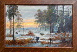 Н/х. Тетерева. Холст, масло. Российская империя, к. XIX — н. XX вв.