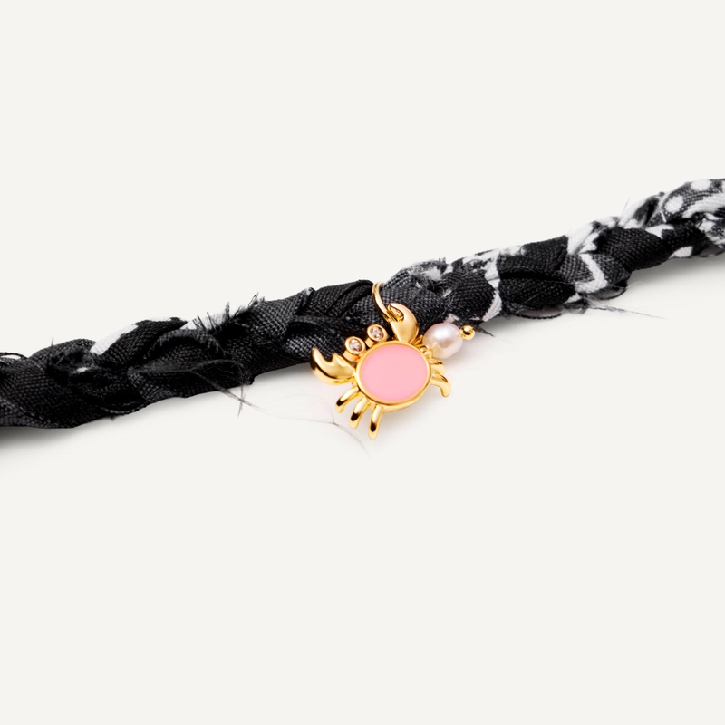 Анклет Плетенная Бандана – Черный