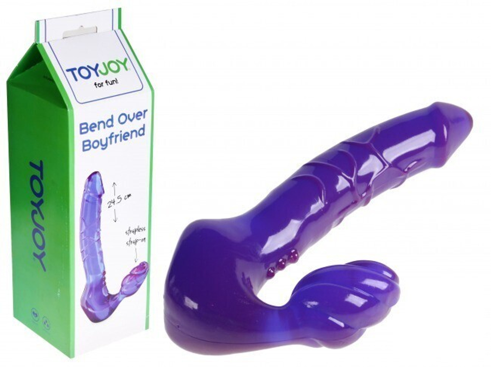 Страпон без крепления Bend Over Boyfriend (Цвет: фиолетовый)