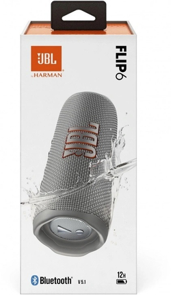 Беспроводная акустика JBL Flip 6, Grey (JBLFLIP6GREY)