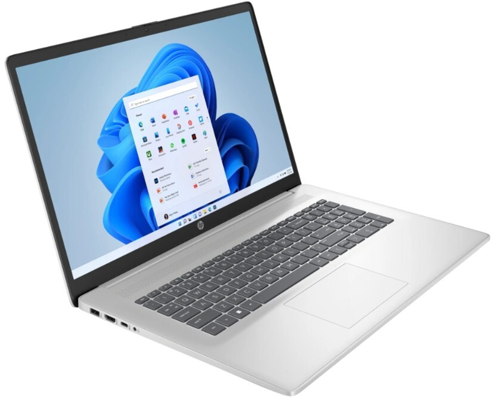 Ноутбук  HP 17-cp3005dx 17.3 ", Ryzen 5, 8 Гб RAM, 512 Гб SSD, Radeon Vega, Серебристый