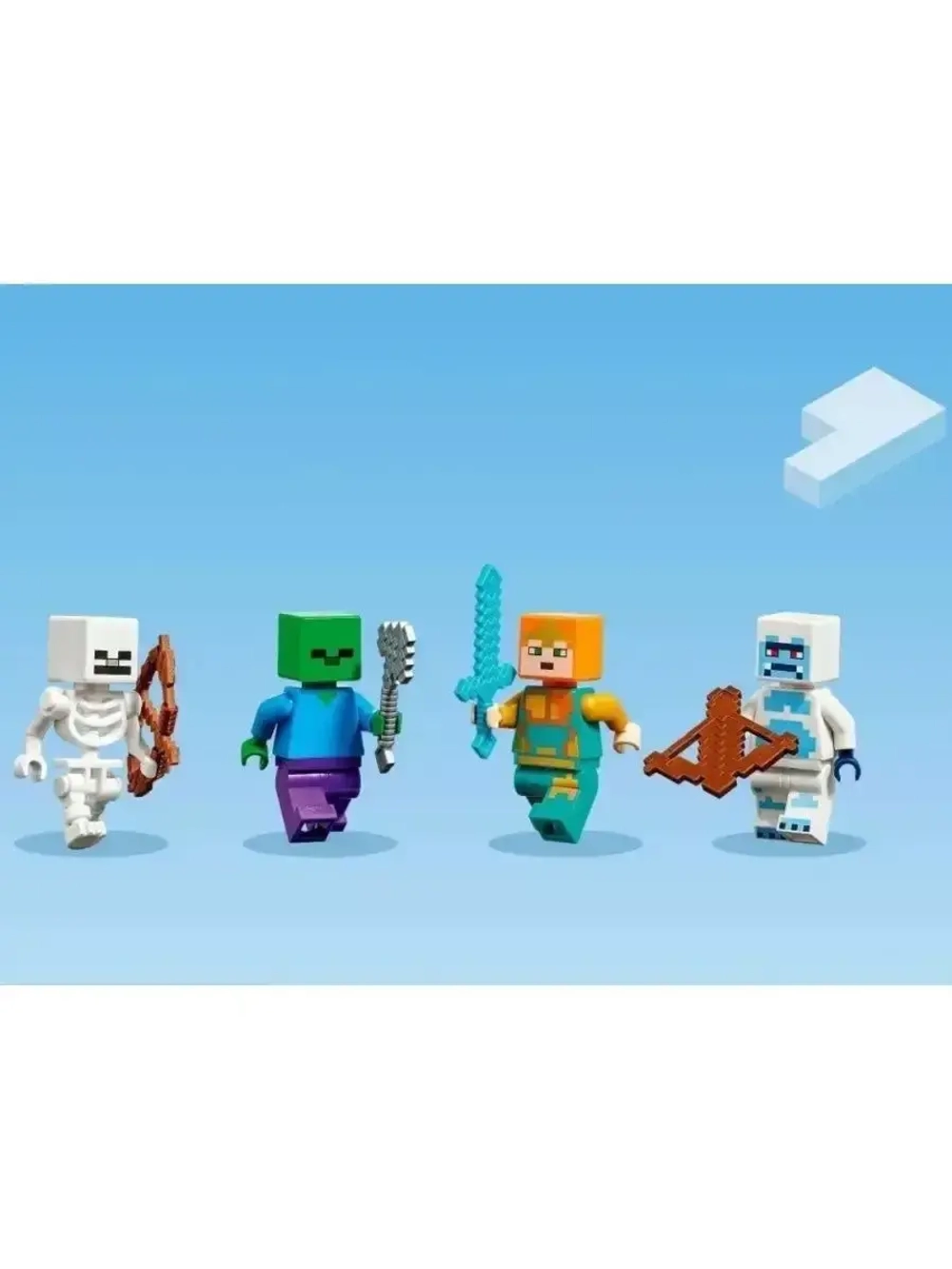 Конструктор Майнкрафт Ледяной замок 499 деталей