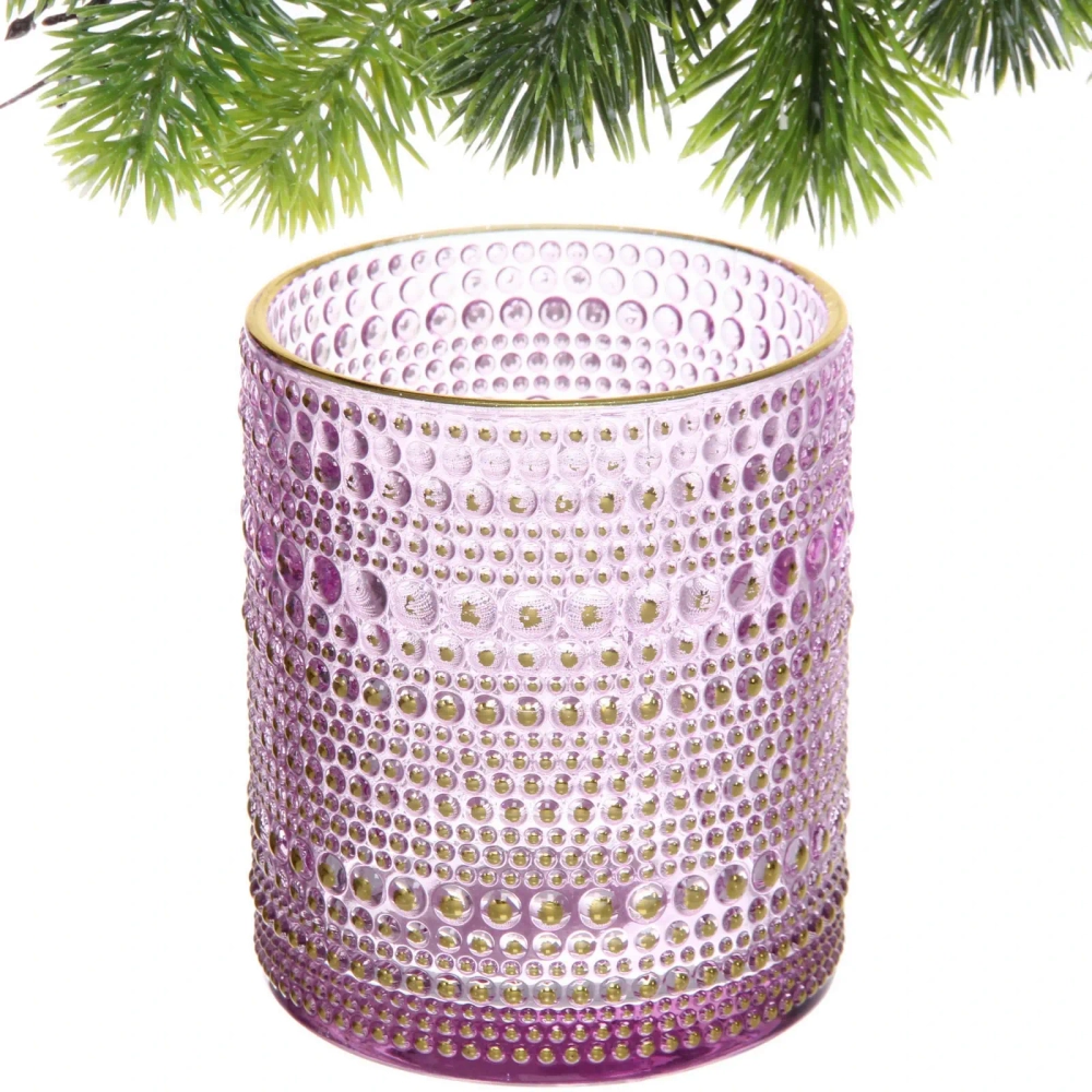 Подсвечник «Хрустальный блеск» 8,5*10 см, Лаванда