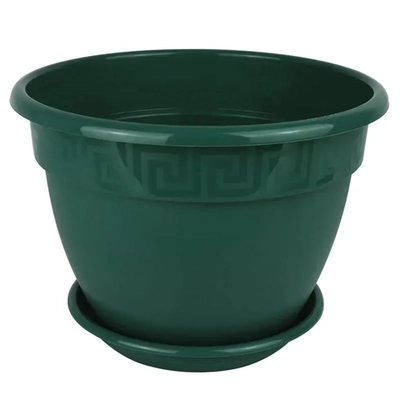 Горшок Антик, D19, 2,6 л, малахит с поддоном