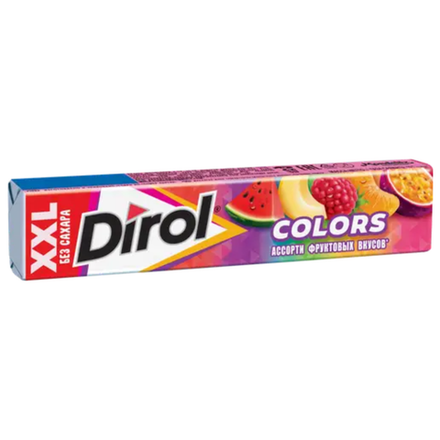 Жевательная резинка Dirol XXL Ассорти фруктовых вкусов 19гр
