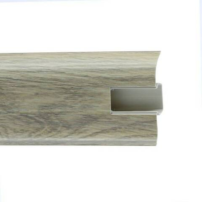 Пластиковый плинтус Royce 58 мм (2200x58x20) 809 Дуб Эллора