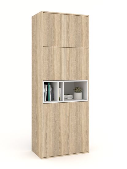 дуб сонома / белый