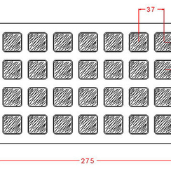892-у | Форма для шоколадных конфет (275х175 мм)