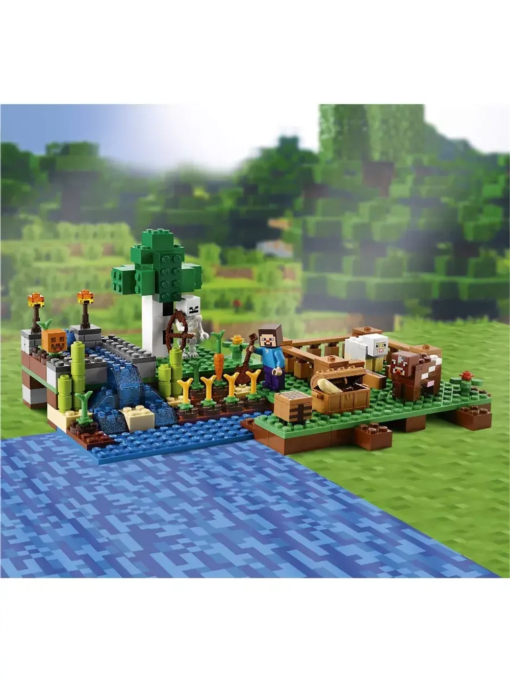 Конструктор Майнкрафт Ферма 262 детали