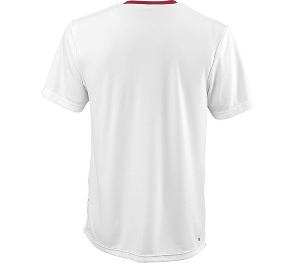 Мужская теннисная футболка Wilson Team II Crew M - красный