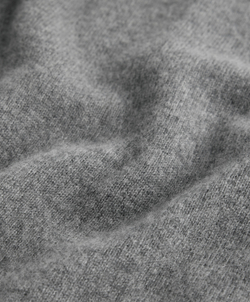 Oysho Толстовка с капюшоном из 100% кашемирового трикотажа, серый меланж