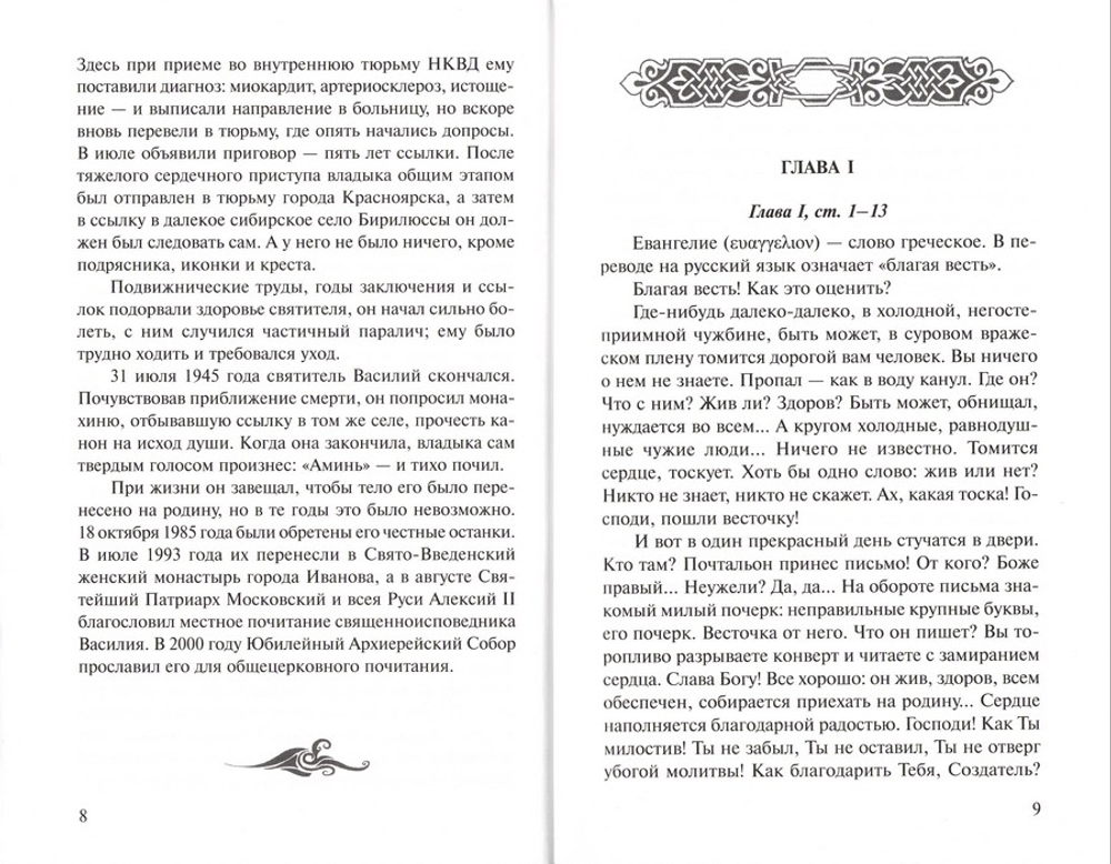 Беседы на Евангелие от Марка. Священноисповедник Василий, епископ Кинешемский