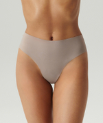 Трусы женские бесшовные бразильана Atlantic, нейлон/эластан, розовые, LS-002