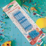 Свечи для торта»Нежный горошек» 10 шт. 10 см, голубой