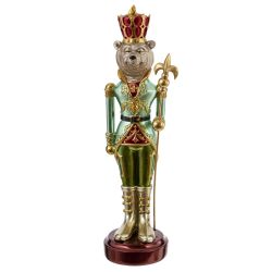 GAEM Фигурка декоративная "Солдатик-медведь", L10,5 W10,5 H41 см