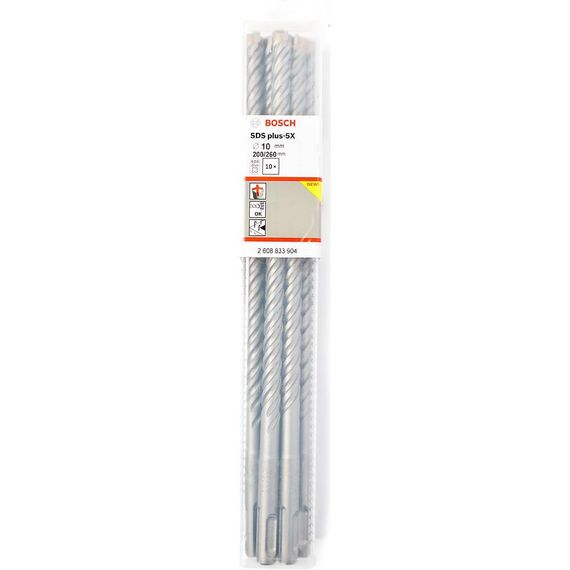Набор буров SDS-plus-5X Bosch 10x260мм 10шт (904)