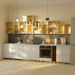 Кухонный напольный модуль для бутылок 20х31х83 Валенсия из массива дуба без столешницы, винный шкаф на ножках