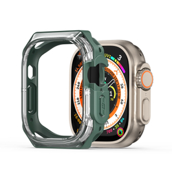 Чехол-бампер с зелеными рамками от Dux Ducis для часов Apple Watch Ultra 1 и 2, 49MM, Tamo Series Case