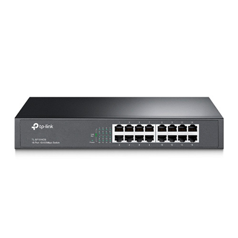 TP-Link TL-SF1016DS 16-портовый настольный коммутатор 10/100 Мбит/с