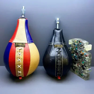 Груша Premium в сборе кожаная Junior (чёрная)