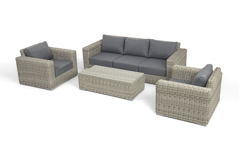 "Боно" лаунж-зона из искусственного ротанга, цвет бежевый