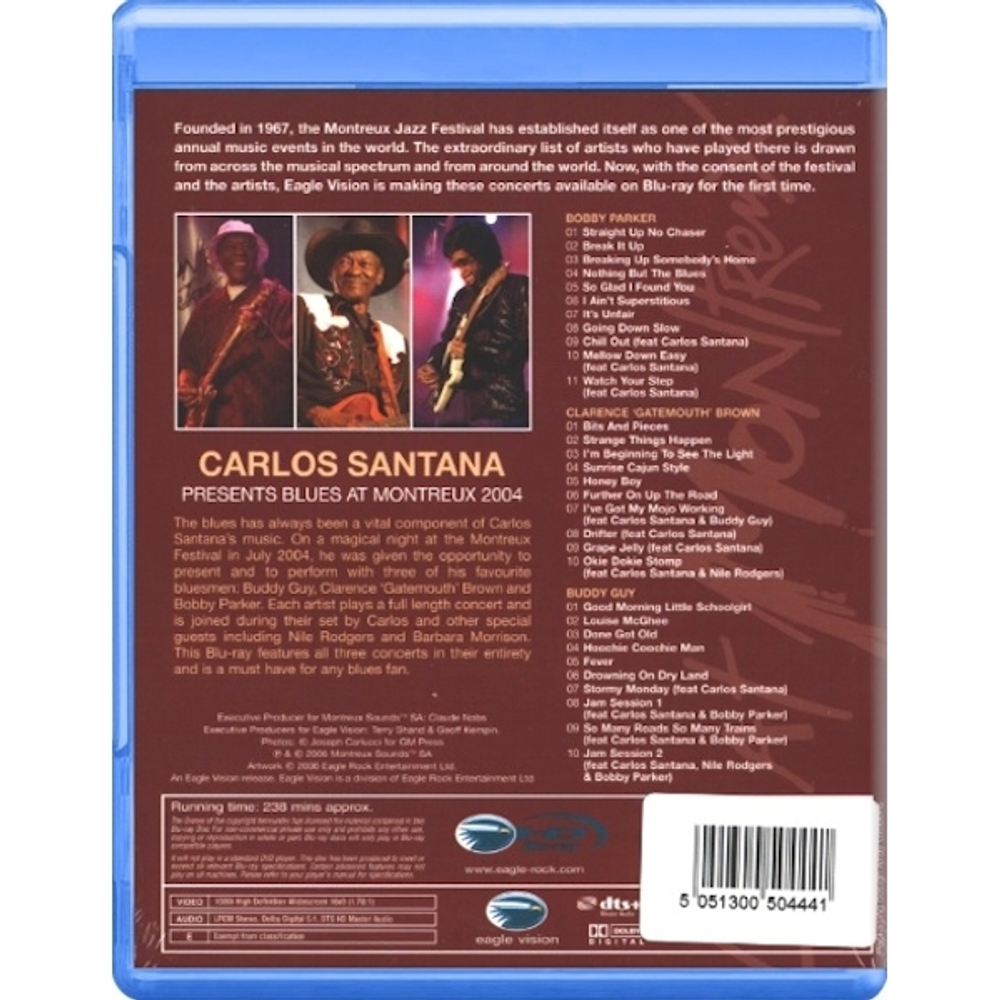 Carlos Santana, Bobby Parker, Clarence Brown, Buddy Guy / Carlos Santana Presents Blues At Montreux 2004 (Blu-ray)