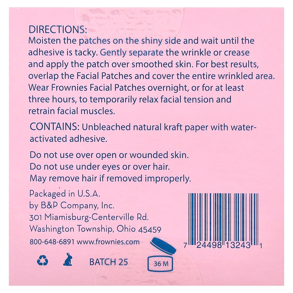 Frownies, патчи для лица, 144 шт.