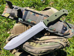 Нож выживания Survivalist X AUS-8 TacWash Green G10