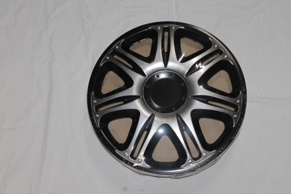Колпак колеса R14 Наскар Super Silver (в мешке 5 упак) (STAR)